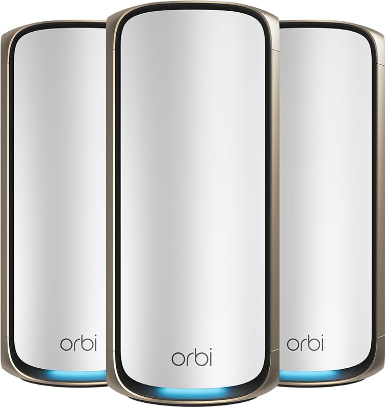 NETGEAR Orbi 970 Series Quad-Band WiFi 7 Mesh Network System (RBE973S) (Renewed)