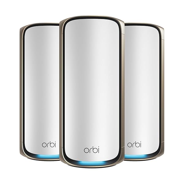 Netgear Orbi 970 Series Quad-Band WiFi 7 Mesh System (3-Pack)