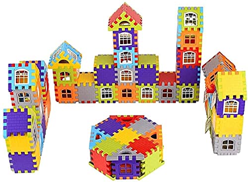Image of GRANTH My Happy Home Building Blocks (50 PCS House Blocks Jambo Pack)(Multi)