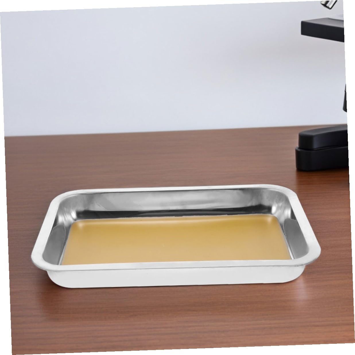 iplusmile 2 pièces Plateau de Dissection Inox Empilable avec Base Cire pour Kit Biologie Scolaire Sécurité Bord Lisse et Facile à Nettoyer pour Laboratoire et Enseignement