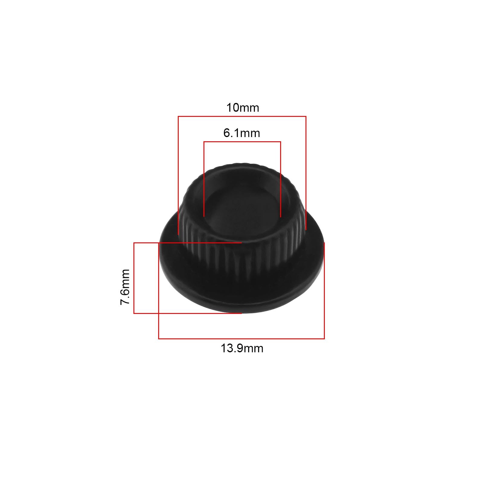 6 Puntali Per Corde Chitarra - Manicotti Metallici Semi-Chiusi, Accordatori Argento - Foto 9