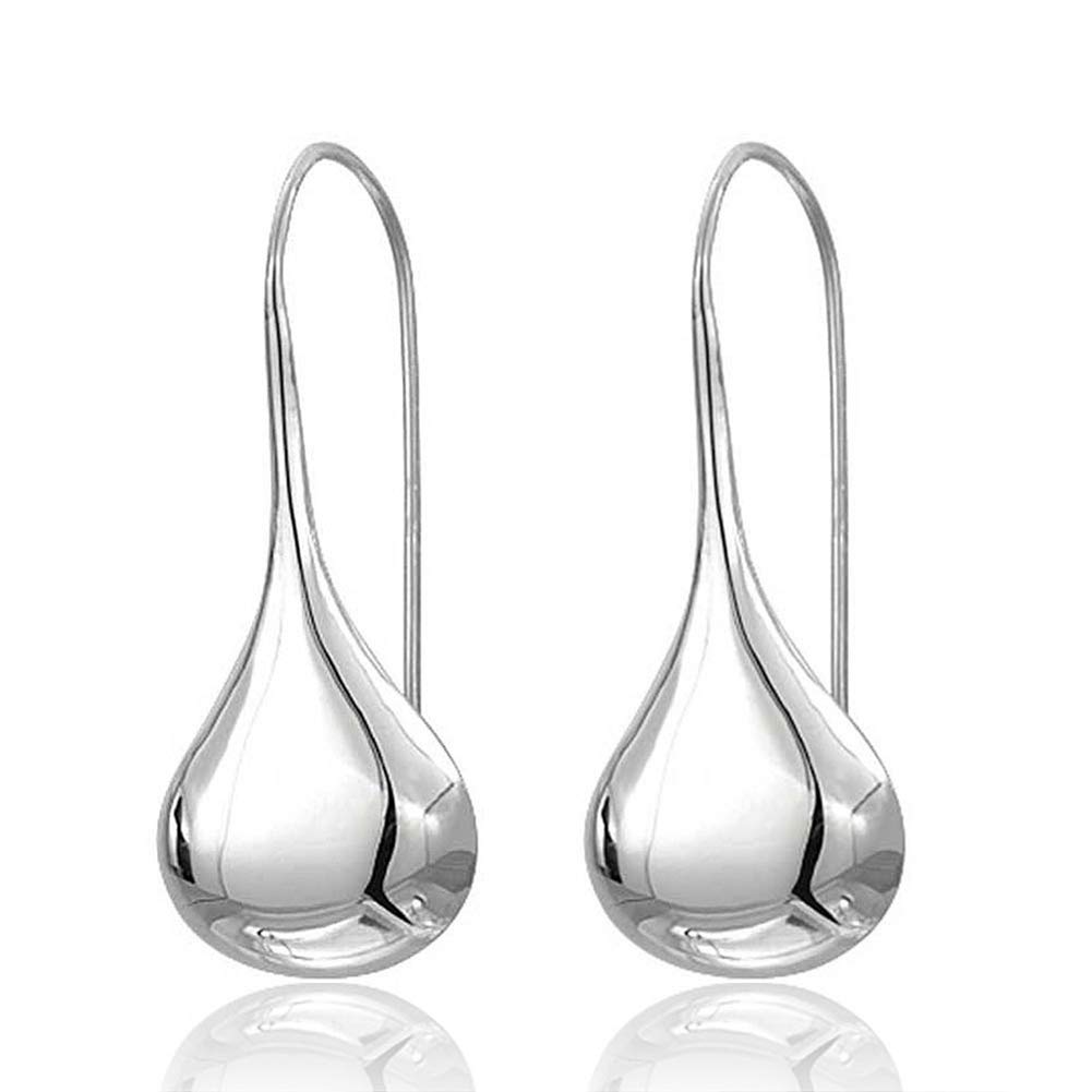 925 Sterling Silver Ear Needle With Teardrop & Waterdrop Earrings