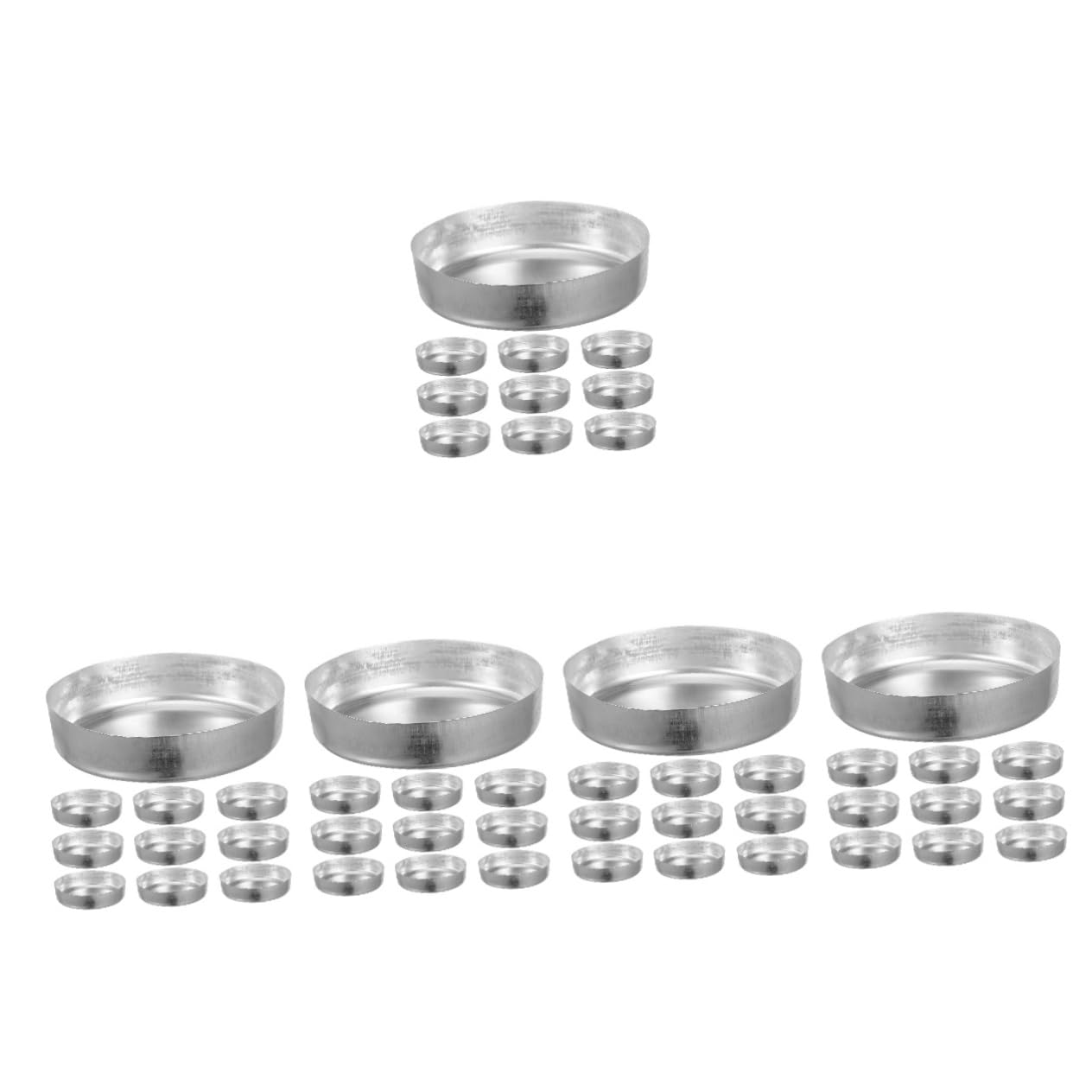 ABOOFAN 5 Set Piatto Di Pesatura Per Polvere Misurazione Vassoi Piatti Di Pesatura Della Bilancia Misurare Pesa Barche Forniture Di Laboratorio Piatti Campione Alluminio Argento 10 Pezzi*5