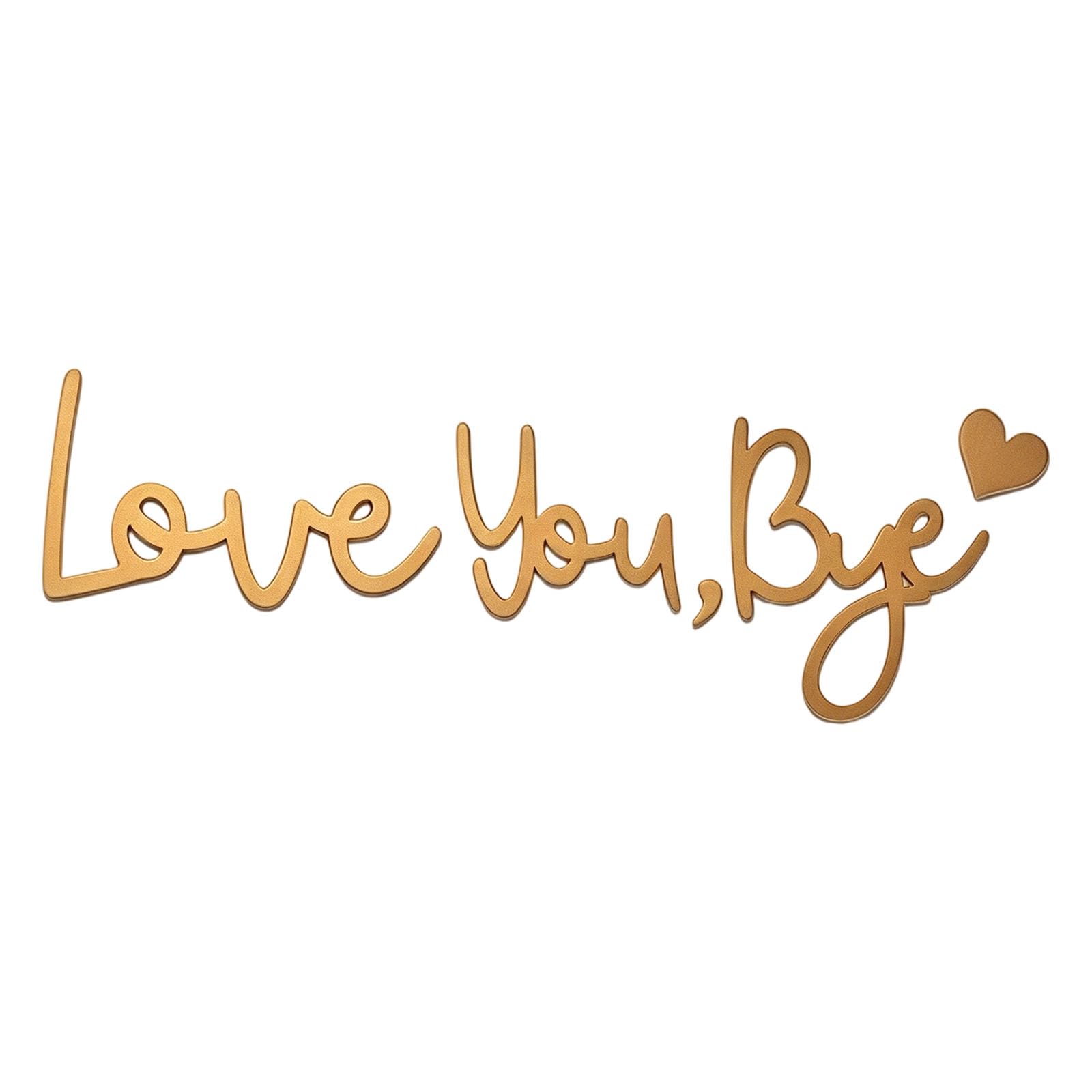 JSGHGDF Love You Bye Signs Acrylic Wall Decors Express Love and Warm Family Signs for Offices Bathroom Hallway Entryway Decors You Bye Acrylic Sign