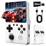 Ertisa Retro Handheld Games Console with 20000+ Classic Games, 3.5Inch IPS Screen Portable Gaming Console 3000mAh Battery 64GB Video Game Console, Support 30+ Emulators/Linux System Mini Pocket Arcade