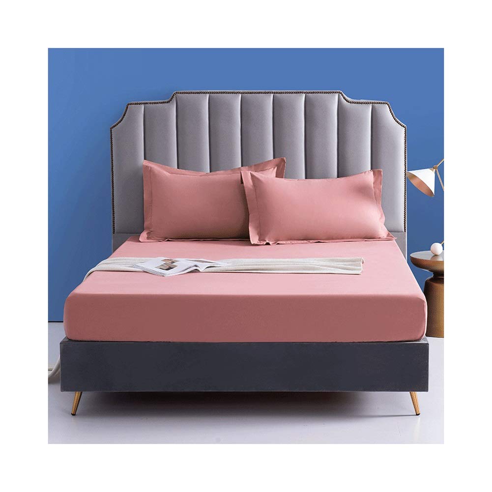 Sábana bajera ajustable de algodón peinado premium suave con tacto delicado para cama de 180x200