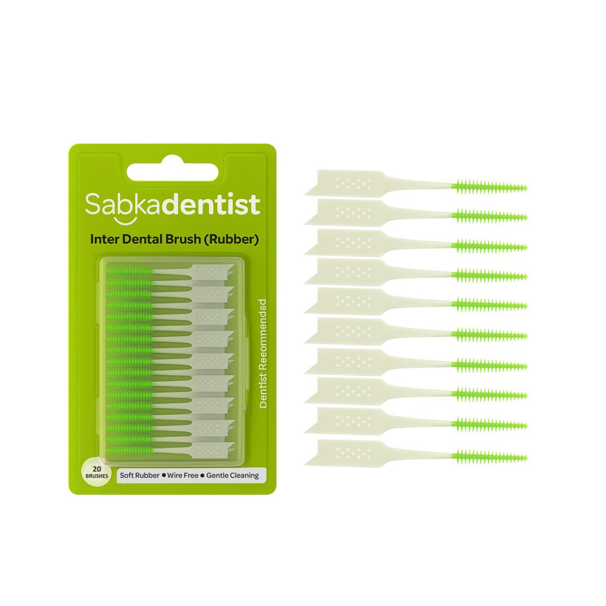 Sabka Dentist Interdental Brush - Rubber-image-17