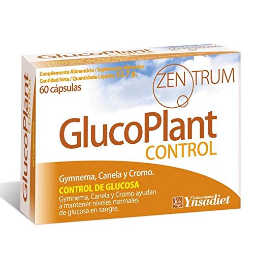 Zentrum GlucoPlant Control de Glucosa Gymnema, Canela y Cromo - 60 Cápsulas