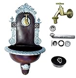 Bassena Premium Wandbrunnen Graf von Gerlitzen Bassena Wandbrunnen Wand Brunnen Blumenampel Zapfstelle Serie Antik Prunkbrunnen RWS