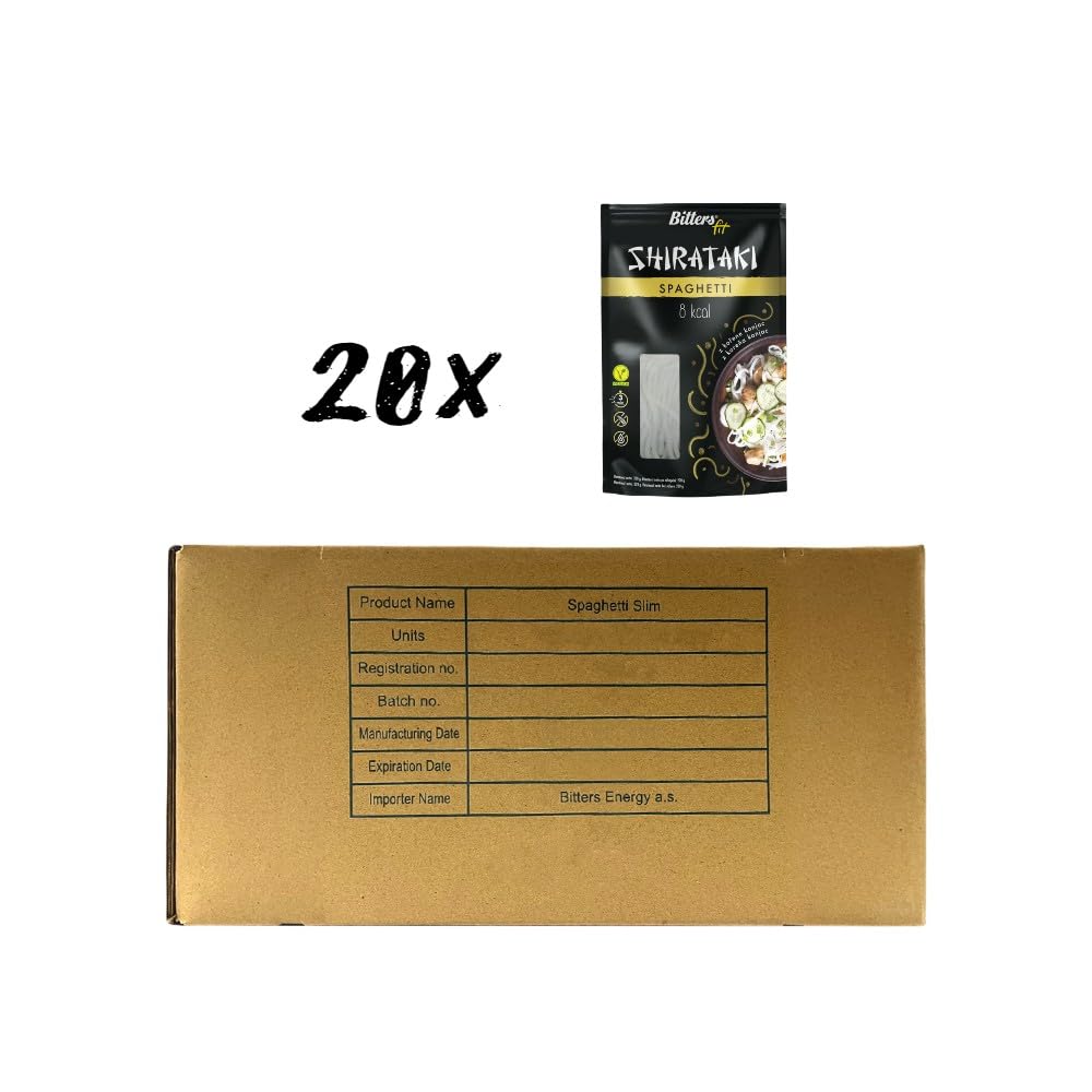 Bitters Shirataki Konjac Noodles Pasta - Spaghetti Slim - 20x200g