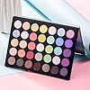 Eye-Makeup-Palette-Glitter-Matte-and-Shimmer-Highlighter-Eyeshadow-Makeup-Palette-35-Colors-Make-Up-Palette-Blooming-Up-Eye-Shadow-High-Pigmented-Blendable-Waterproof-and-Sweatproof MYUANGO Blooming Up Eyeshadow Palette-35 Shades Matte Shimmer Glitter Makeup Palette for Beginners - Waterproof, Blendable, Long-Lasting - Cruelty-Free