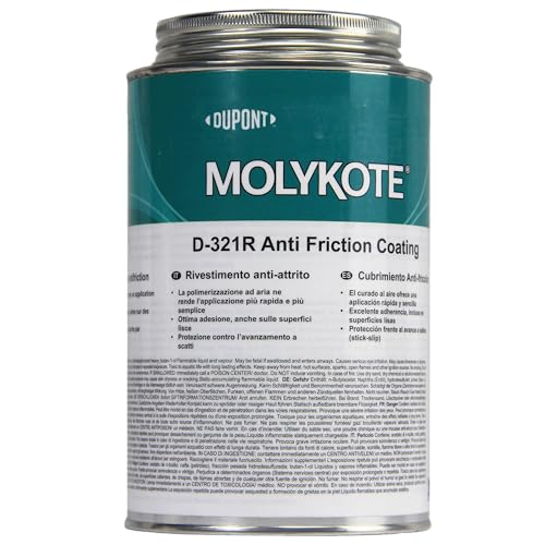 Molykote D-321 R Anti-Friction Coating 1kg Air Curing Dry Film Lubricant for Metal Combination High Load Cylinder Bearing Permanent Lubrication Anti Friction Slow to Medium Fast Movement