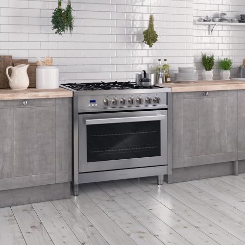 Cosmo F965 36 Inch 220/240V Dual Fuel Range With 5 Gas Burners thumb #1