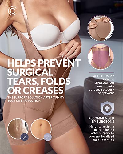 CURVEEZ Post Surgical Abdominal Foam Lipo Board 2-in-1. for Use After Liposuction Tummy Tuck Flattening Abs | Lipo Foam | Fajas Postparto por Fajas Reductoras y Moldeadoras - Thumbnail 5