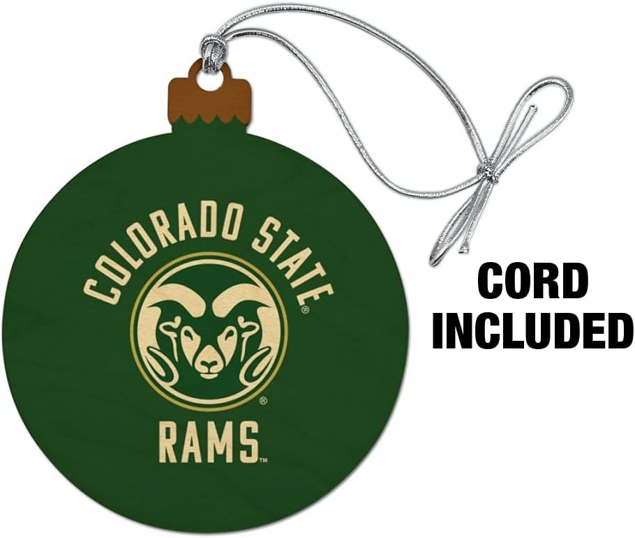 GRAPHICS & MORE Colorado State University Rams Wood Christmas Tree Holiday Ornament - Image 2