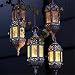 1PC Vintage Metal Hollow Candle Holder Wedding Lanterns Moroccan Hanging Candle Lanterns Christmas Candlestick White Gold With 44cm Chain