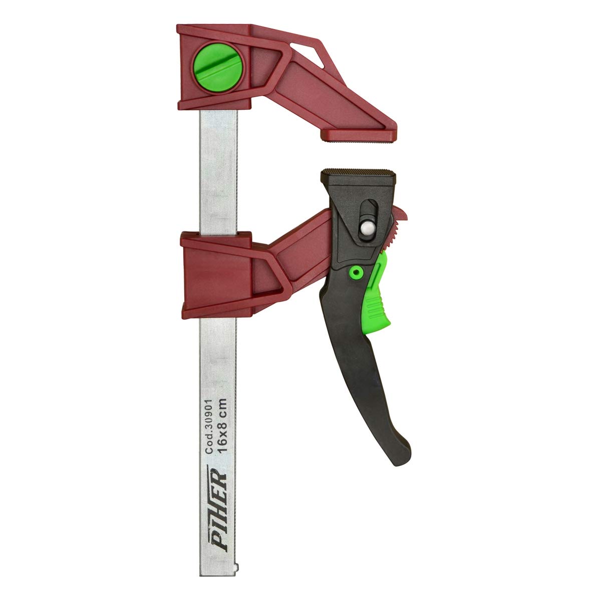PIHER Leichter Knebel aus Nylon und Glasfaser, Rot