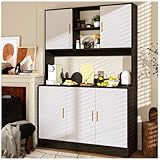 Simple Wisdom Alacenas para Cocina,Muebles para Cocina Modernos,Bufetera Mueble con 5 Puertas,Gran Capacidad...