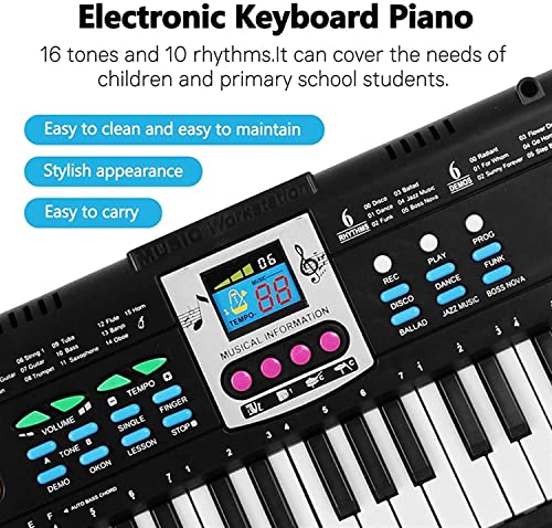 WKLIANGYUANPING Clavier de Piano 61 Touches électroniques Piano Musique numérique Instrument de Musique Clavier… - Les Beatles, Paul McCartney, John Lennon, RIngo Starr, George Harrison WKLIANGYUANPING Clavier de Piano 61 Touches électroniques Piano Musique numérique Instrument de Musique Clavier… – Image 4