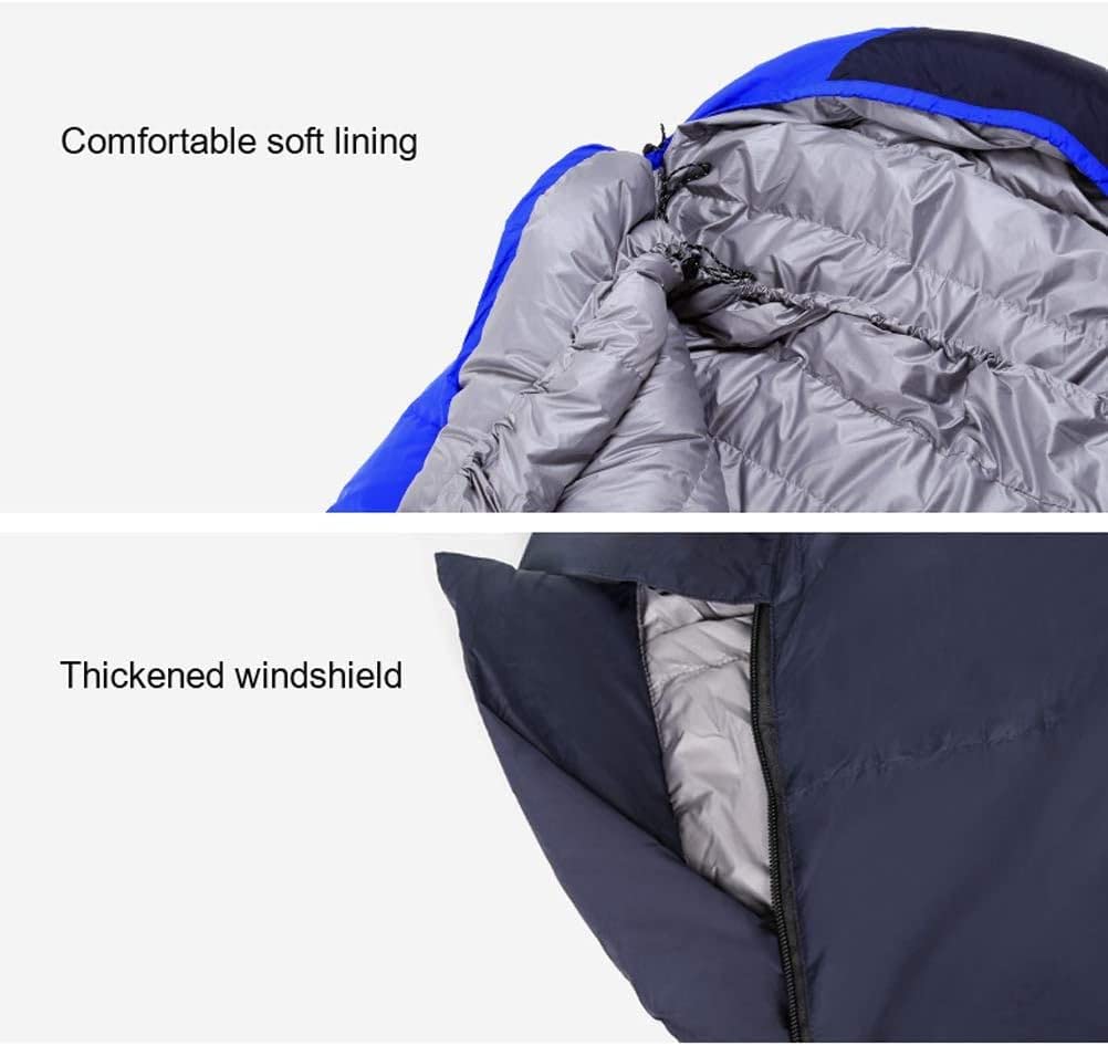 Śpiwory kempingowe puchowe do spania B3-4 pory roku, 210 * 80 cm, wodoodporne śpiwory Bfor Outdoor Camping Backpacking Hiking Trekking i zajęcia na świeżym powietrzu Survival Equi