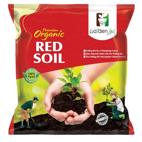 Garden Art Red Soil 5 Kg | Best for All Kind of Trees, Fruit Plants, Shrub and Other Indoor-Outdoor House and Garden Plants (RS1KG)