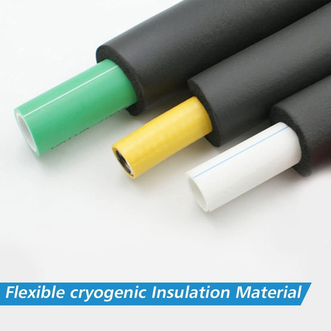 Black Heat Insulated Pipe, Self Adhesive Pipe Insulation Wrap, Insulation Foa Tubing Heat