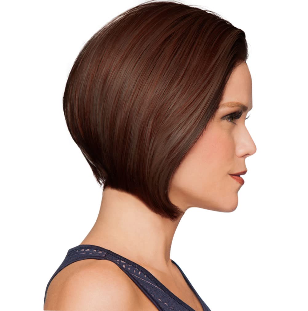 GABOR Opulence Chin-Length Modern Page Wig by Hairuwear, Large Cap, GL6-30 Mahogany