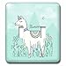 3dRose lsp_281733_2 Funny Mythical Llama Crossed with a Unicorn, a llamicorn Toggle Switch