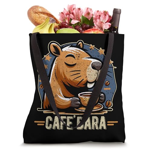 Café Bara Logo Coffee Bar Vintage Tote Bag miniatura 4
