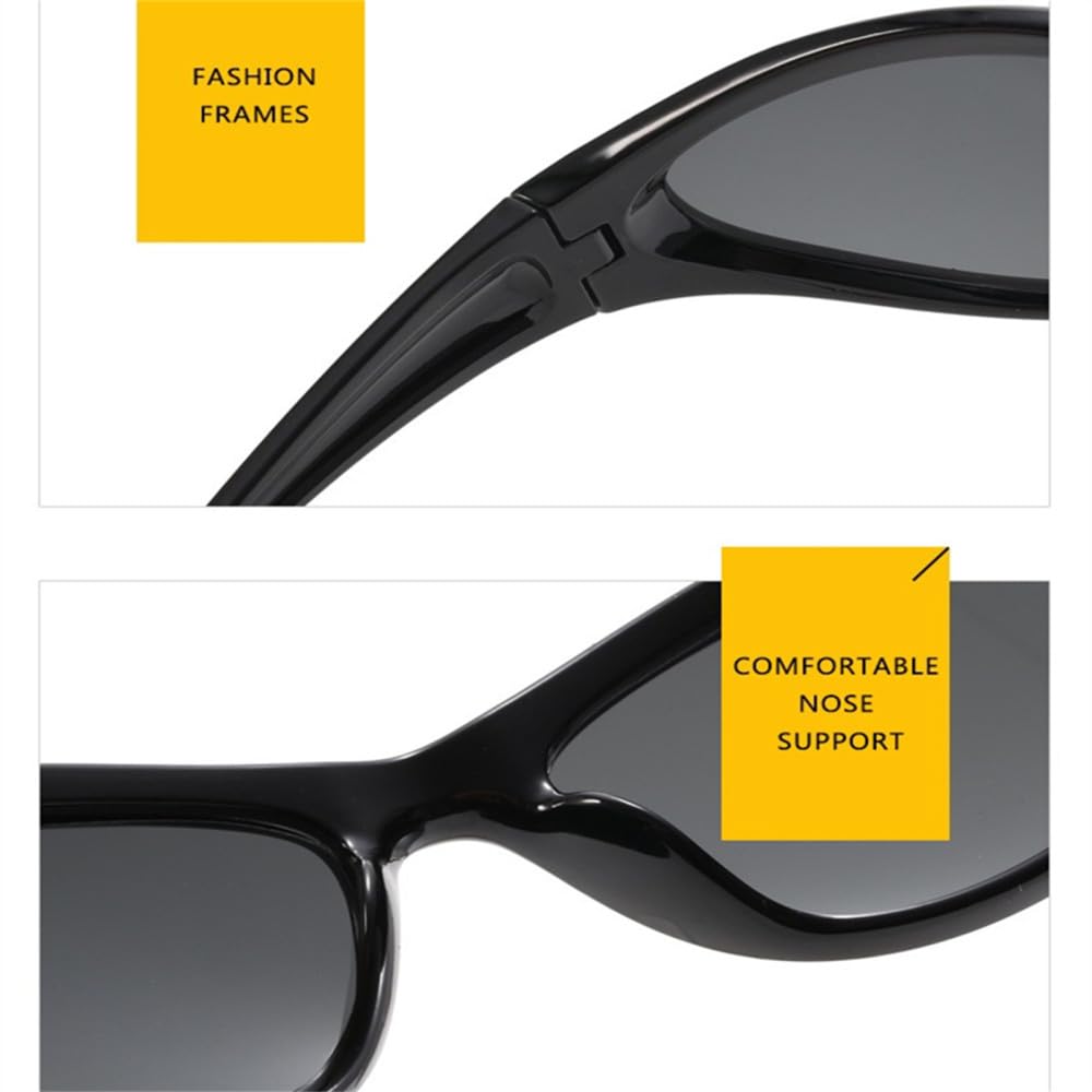 UV400 Punk Gafas de Sol Mujeres Hombres Sombra al Aire Libre Ciclismo (C2 Talla única)