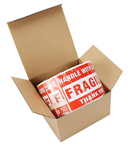 Sjpack PACK OF 1-3X5 Fragile Stickers 3'' X 5'' 1 Roll 500 Labels Fragile thumb #2