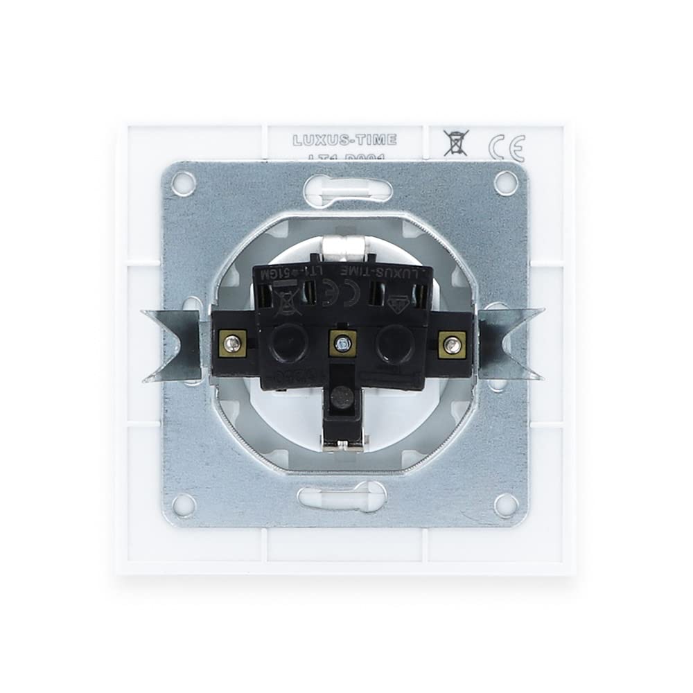 LINA Light Switch, Glass Frame Sockets, Complete Set for Flush Mount
