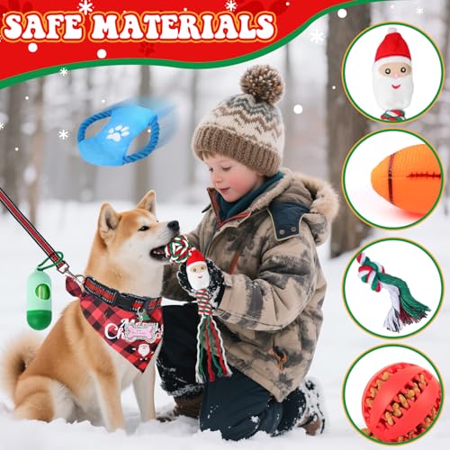 iZoeL Adventskalender für Hunde 2025 Weihnachtskalender 24 Hundespielzeuge Hundehalsband Spielzeug Weihnachten Geschenk Hundeliebhaber Wiederverwendbar Adventskalender Geschenke