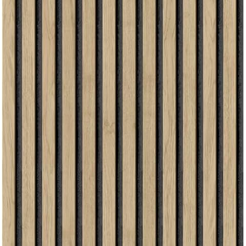 NuWallpaper Oak Slat Wallpaper Cover