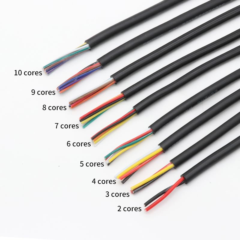 Przewód wielobiegunowy UL2464 5 m, 30 28 26 24 22 20 18 16 14AWG X 2 3 4 5 6 7 8 9 10 przewodów, kanał audio kabel zasilający, kable powlekane(2 Cores, 14AWG)