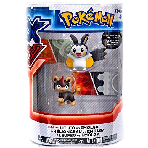 Pokemon X & Y Litleo vs. Emolga Action Figure 2-Pack