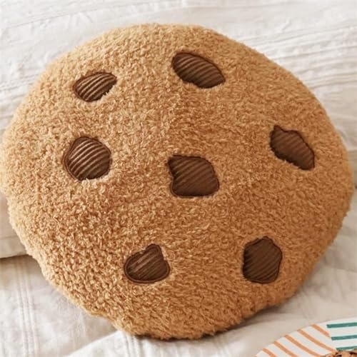 Herfair Keks-Kissen Lustig Deko Plüsch Rund Weich für Boden Couch Sofa Schlafzimmer Dekoration Geschenk