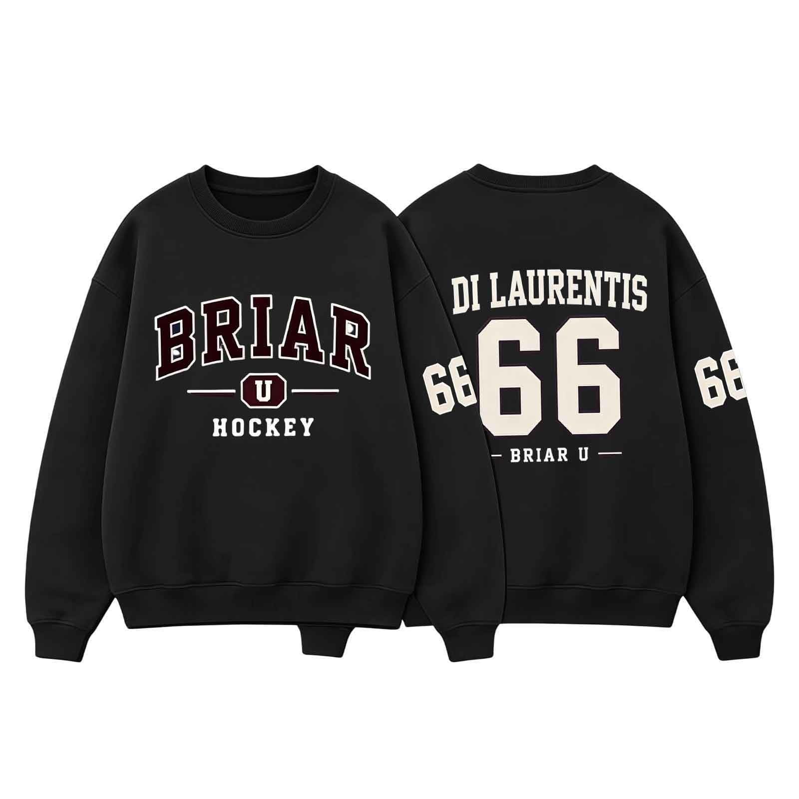 Off-Campus Sweatshirt Grahams 44 Di Laurentis 66 Briar U Hockey Merch Shirt