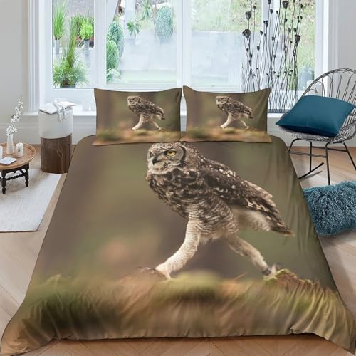 Housse de couette loutre 260x220 cm en microfibre imprimée 3D avec fermeture éclair - 4