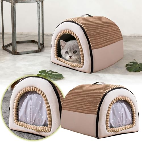 Generisch 2026 Cama climatizada para Gatos Perros Funda de Forro Polar Reversible Lavable a Máquina Apto para Interior Exterior Confort Calidez (A, M) - imagen 2