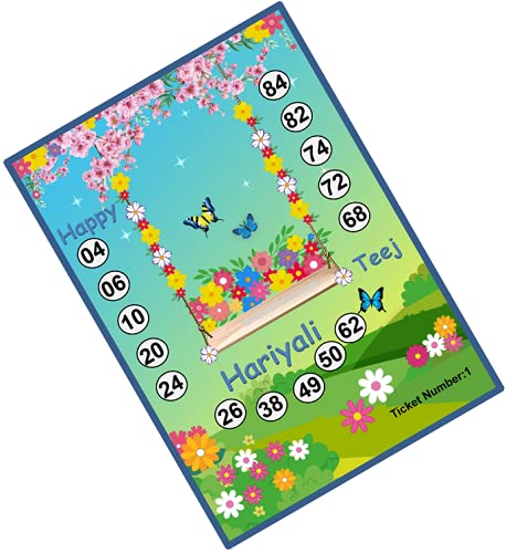 See full amazon price history chart for TambolaTickets.com Happy Hariyali Teej Theme Bingo Housie Tambola Tickets (Printed On Hard Sheet, Big Size Tickets, 32 Cards) TambolaTickets.com Happy Hariyali Teej Theme Bingo Housie Tambola Tickets (Printed On Hard Sheet, Big Size Tickets, 32 Cards) (B09B6GP6BL) Amazon Price History, Amazon Price Tracker