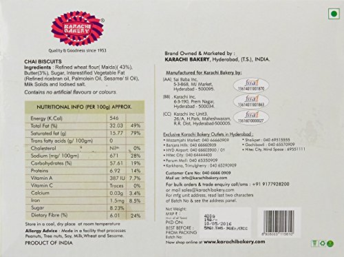 Image of Karachi Bakery Chai Biscuit, 400g & Premium Cashew Biscuit, 800 g