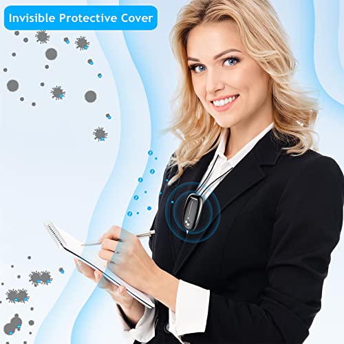 Portable Air Purifier,Timeage Personal Air Purifier Necklace, Wearable Mini Air Ionizer Eliminates Pollen,Smoke,Dust for Outdoor,Travel(Black)