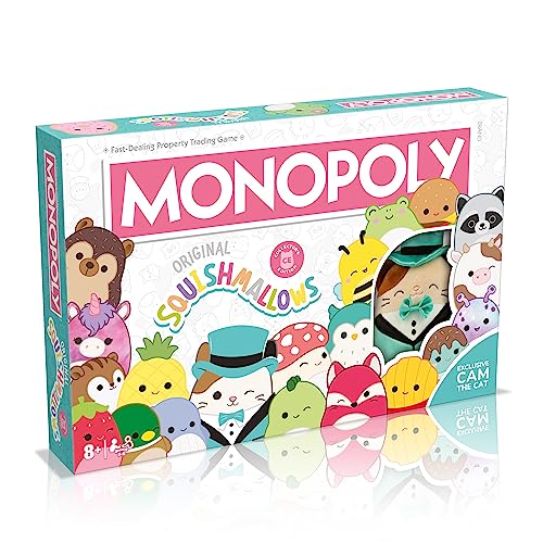 Monopoly: Collectors Edition Featuring Cam The Cat Plush Buy Sell Trade Spaces Collectible Classic Monopoly Game Officially-Licensed for 6 Players
