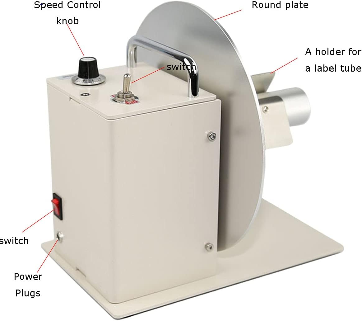 TECHTONGDA Automatic Electric Label Tags Rewinder Rewinding Machine, Label Rewinder with Speed Adjustment, Roll Diameter 9", Lable Width 5.9", 110V/220V