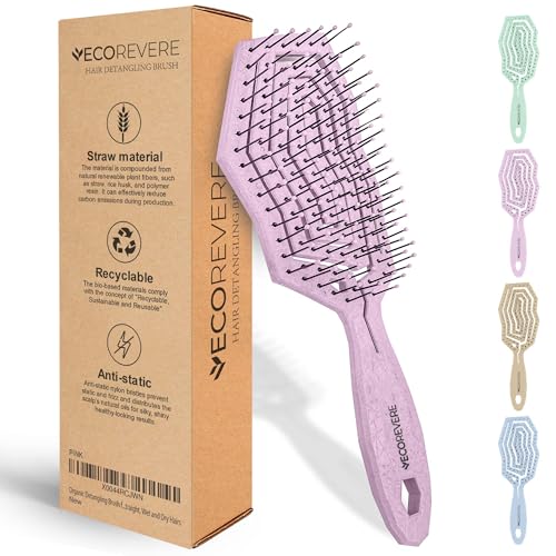 Brosse à cheveux démêlante antistatique et ventilée 360 flexible