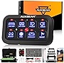 Auxbeam 8 Gang Switch Panel BA80 Automatic Dimmable LED Touch Control Panel Box Electronic Relay System Car Touch Switch Box Universal for Truck ATV UTV Boat Marine SUV Caravan -Blue, 2 Year Warranty