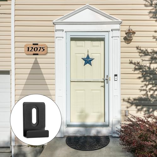 Image of 12 Pcs Metal Mirror Holder Clips for Wall Mounting,Mirror Hanging Kit with Screws Rubber Pads,Mirrors Mount Hardware with Screw Fit,Duty Mirrors Hanging Kit Clips for Frameles Mounting Wall(Black)