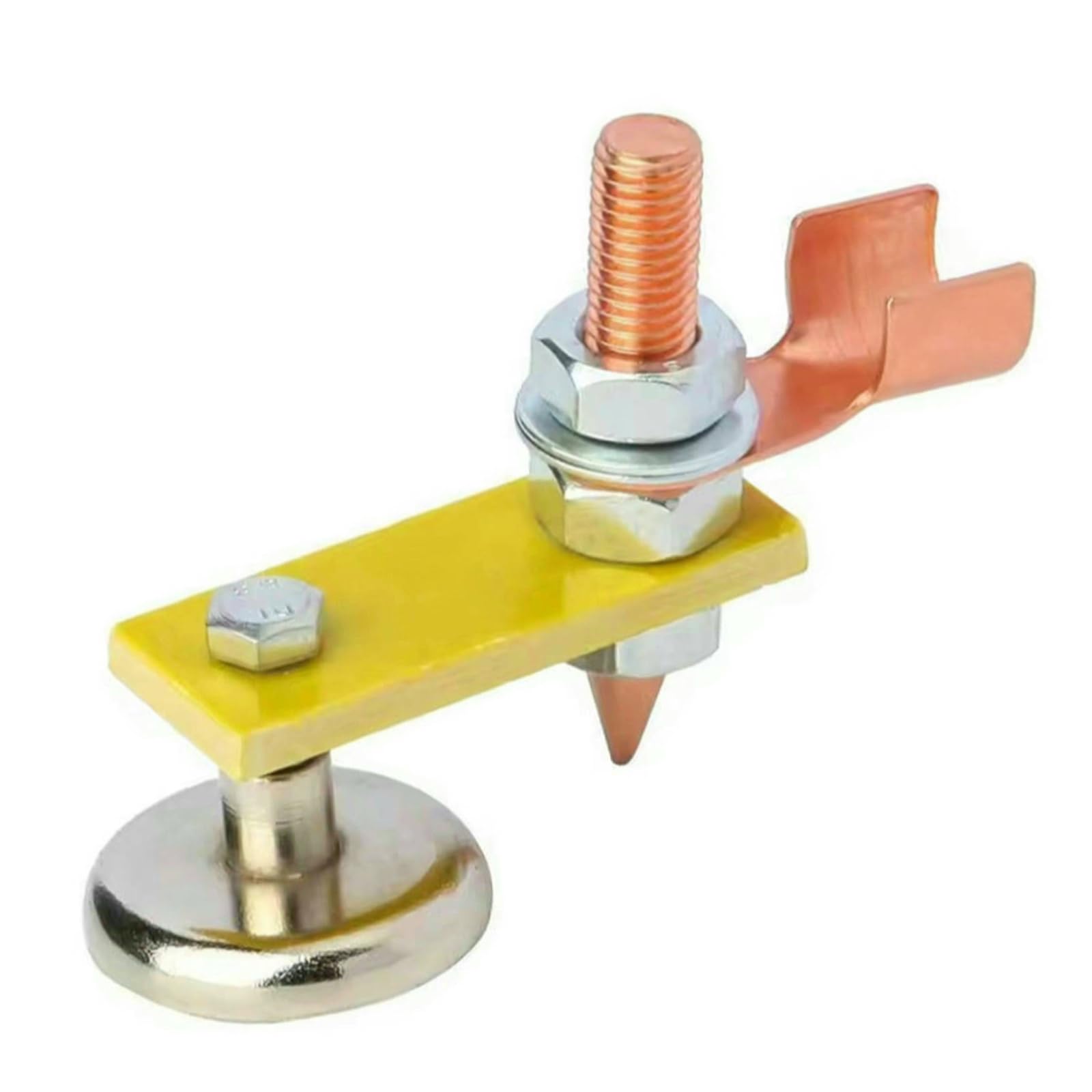 Sunkizzrs® Magnetic Welding Fix Ground Clamp — Welding Magnet Head — Strong Magnetic Weldings Support Auto Bodywork Spotter Tools for Electric Welding Ground Clamp Spotter Connector-image-10