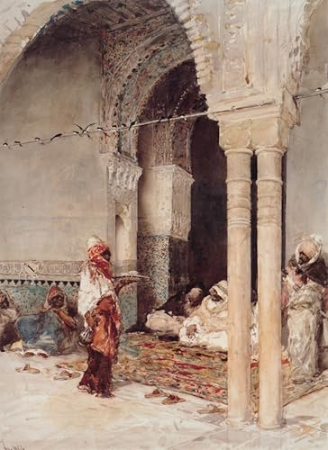 Affiche d'art La Fille de Jephté par Debat-Ponsan, toile décoration grand salon 60x90cm